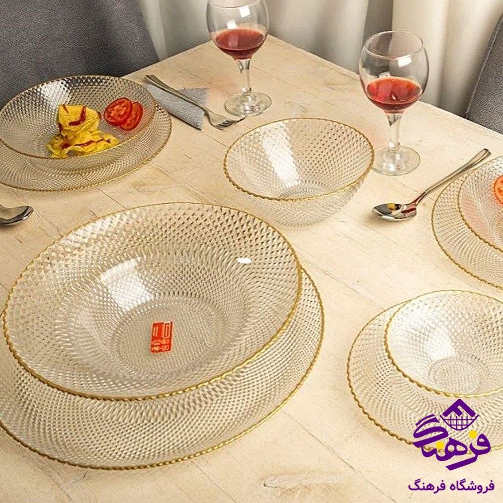 خرید سرویس پیکسل نوری تازه 33 پارچه لب طلا