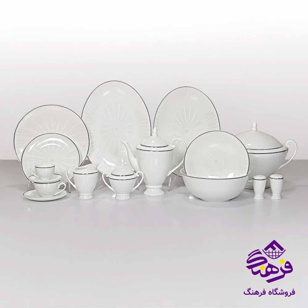 سرویس چینی 143 پارچه طرح درسا
