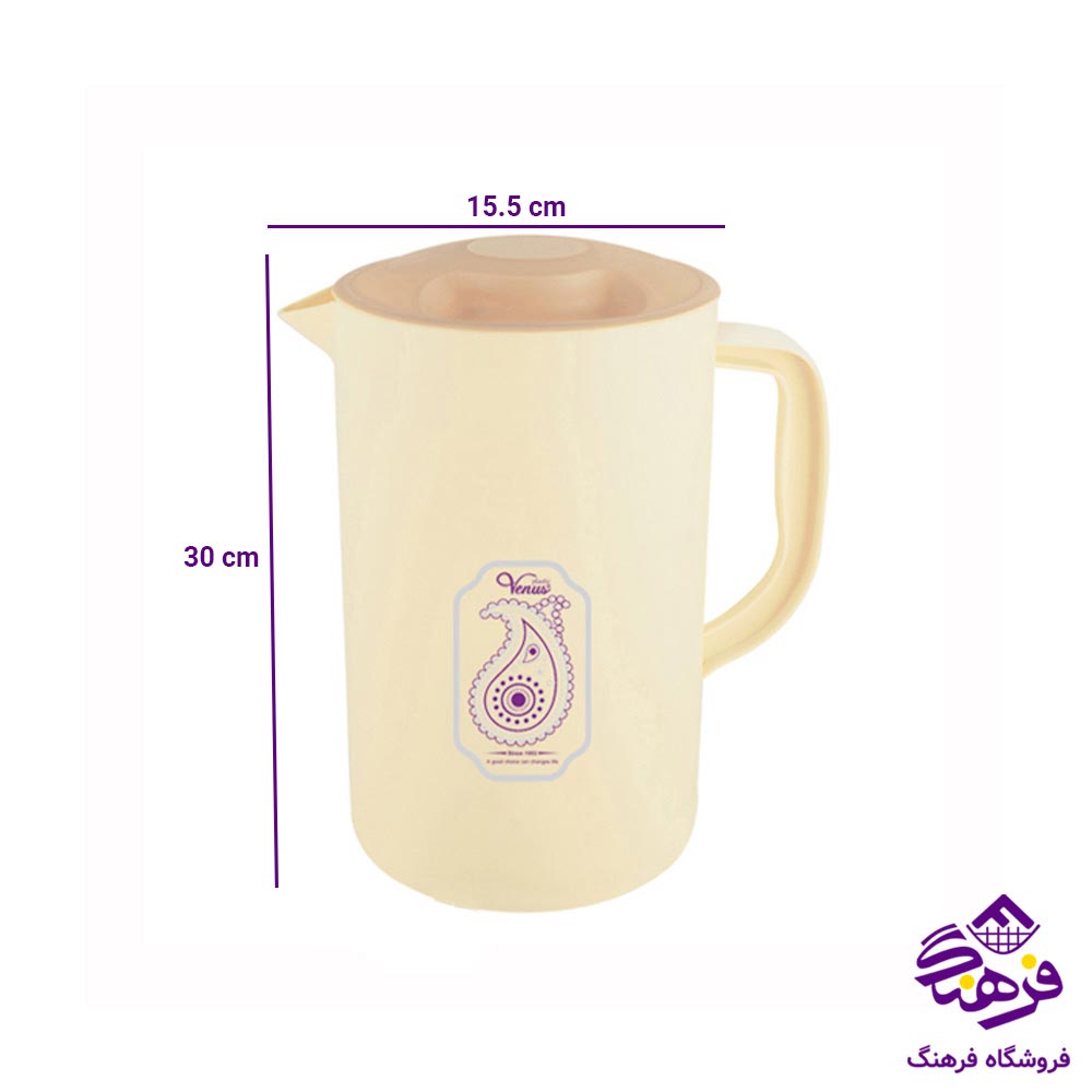 پارچ رنگی اشکان مدل گلرو 