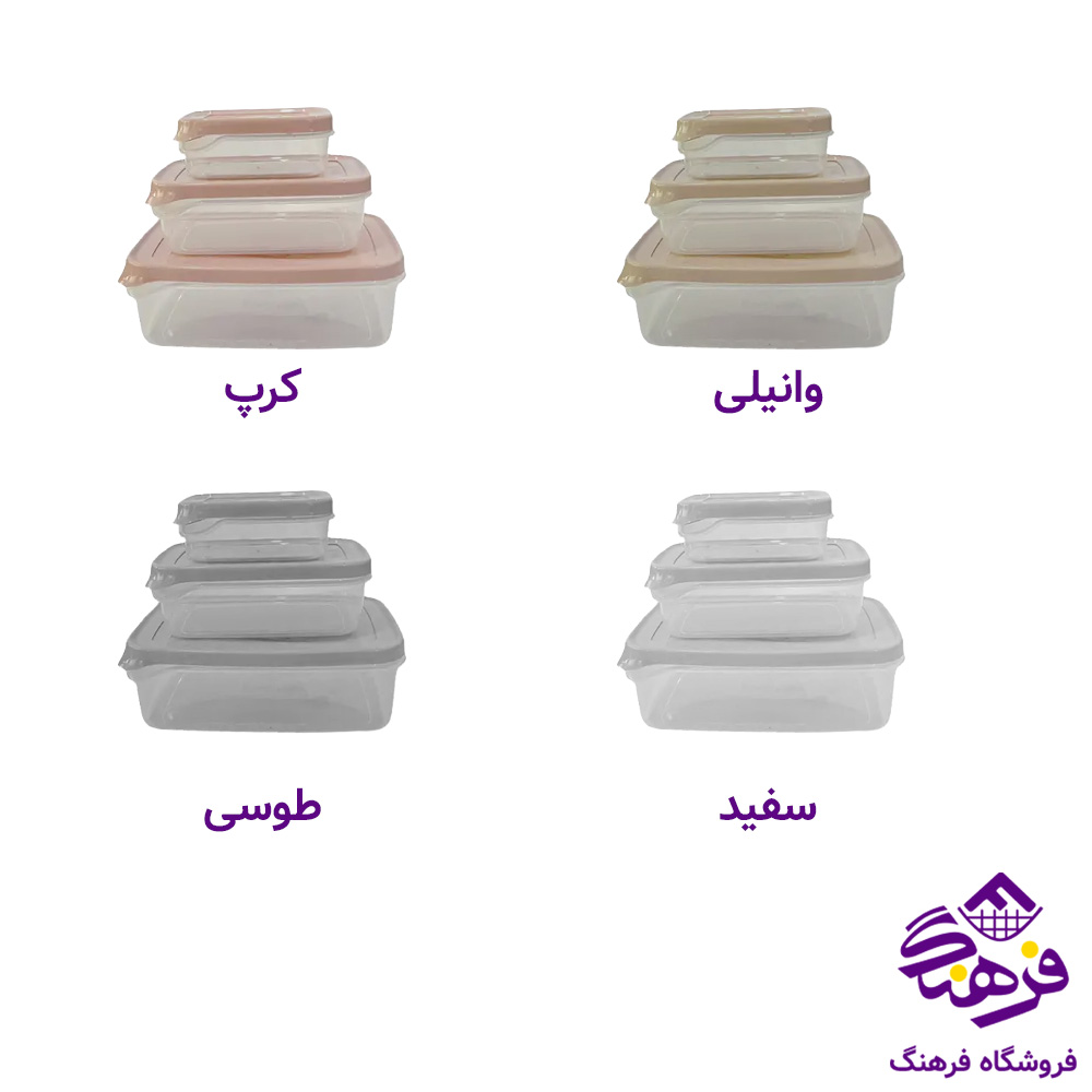 فریزری اشکان گلرو مستطیل نقلی (3پک)
