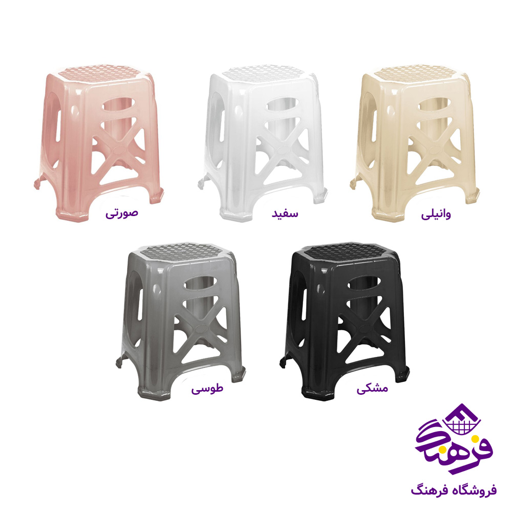 چهارپایه ناصر حصیری ضربدری 1517