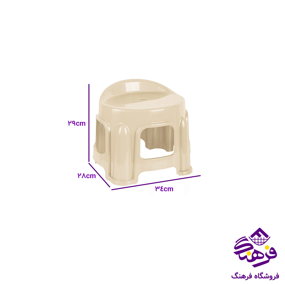 چهارپایه پشتی دار سایز 2 ناصر