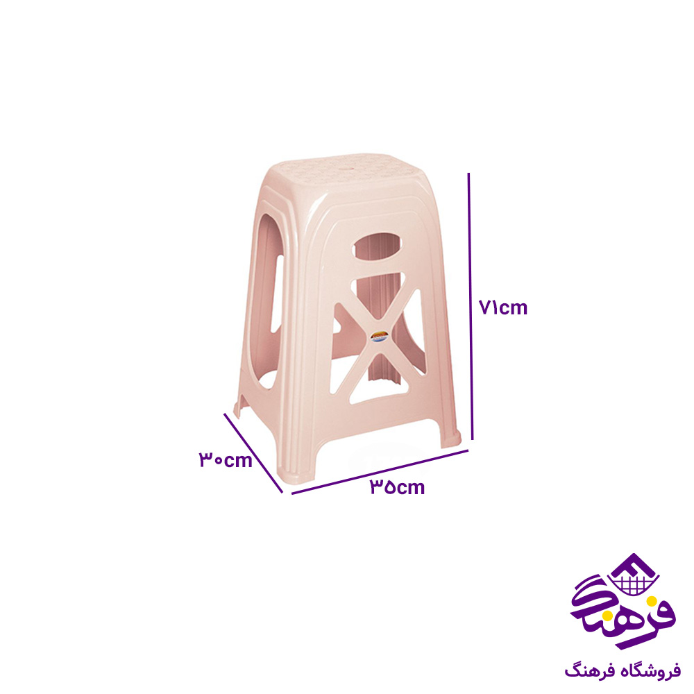 چهارپايه ناصر 1717 حصيري سوپر