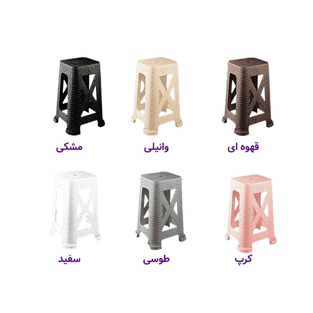 چهارپایه حصیری سوپر بلند برند ناصر 1718