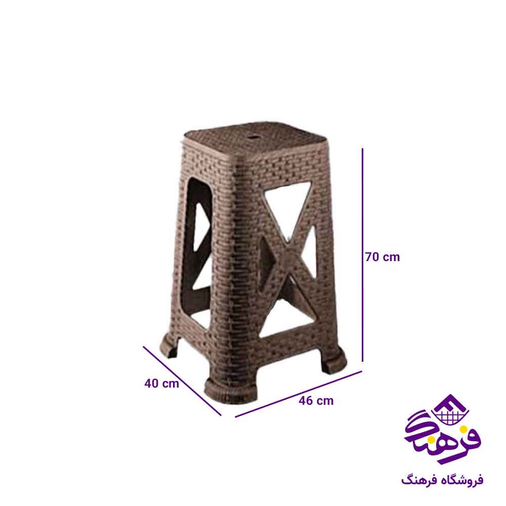 چهارپایه حصیری سوپر بلند برند ناصر 1718