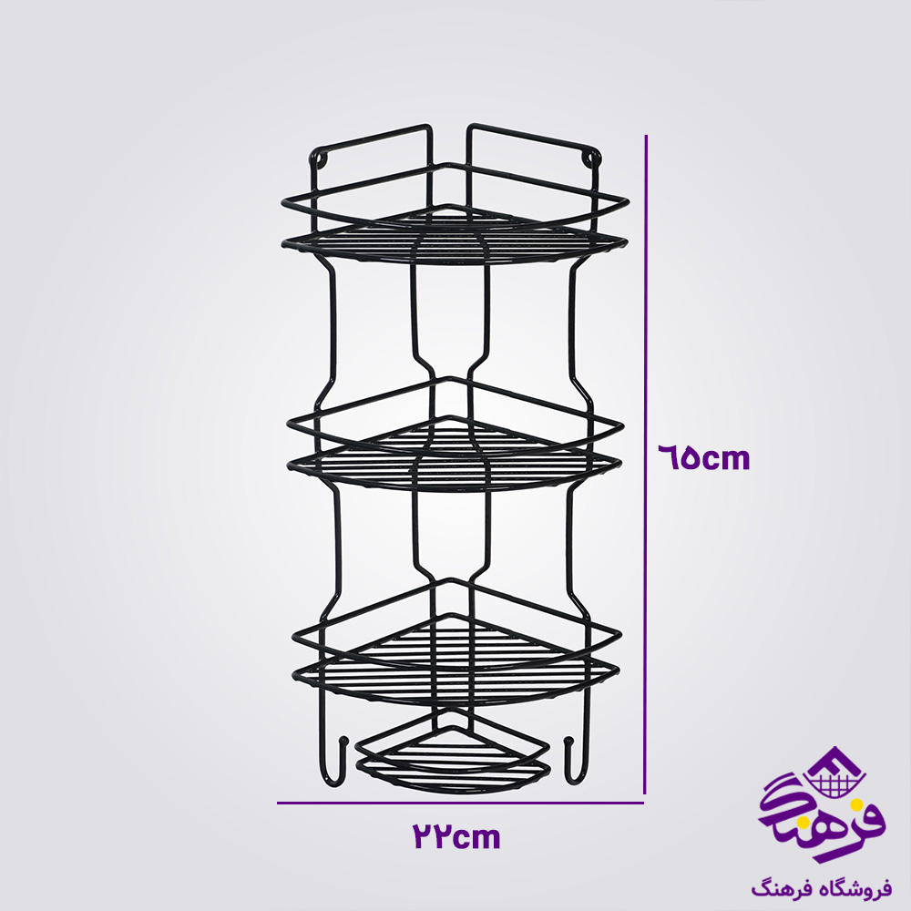 3گوش حمام نایس 3ط مشکی پیشتاز کاوه 444