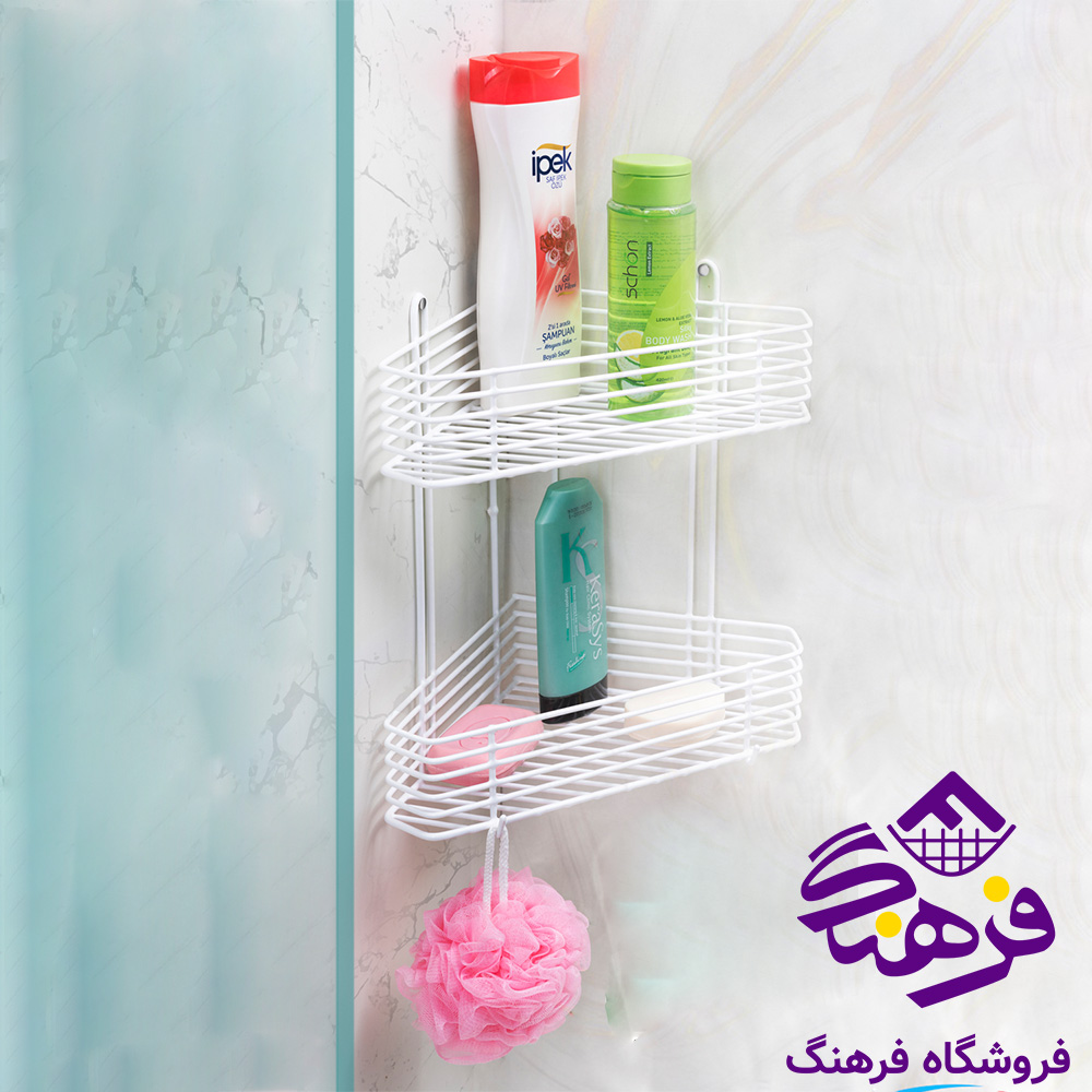 3گوش حمام نسیم 2ط سفید کاوه 421
