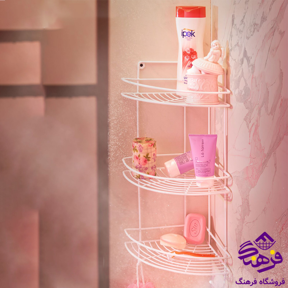 3گوش حمام ارکیده 3ط سفید کاوه 426