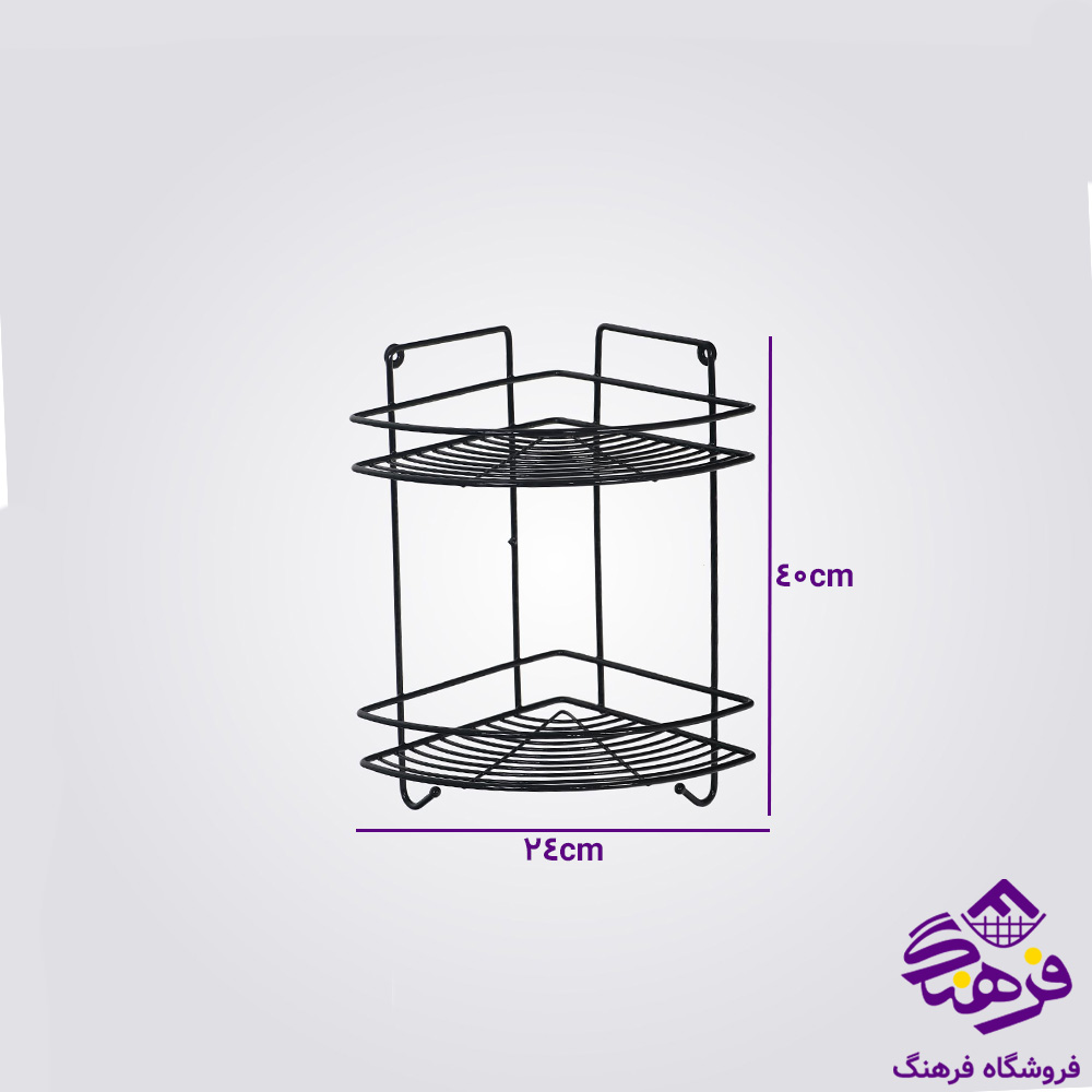 3گوش حمام ارکیده 2ط مشکی کاوه 445