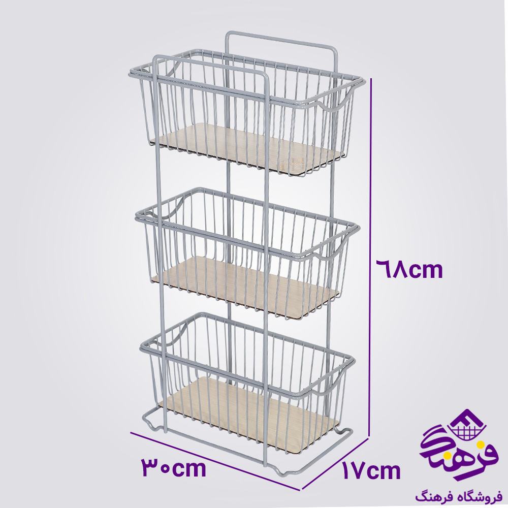 جاپیازی مانا 3ط مستطیل طوسی کاوه 540