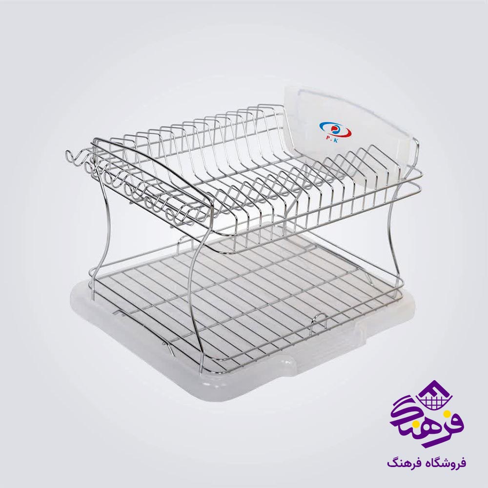 جاظرفی 2طبقه استیل پیشتاز کاوه مدل غزال بزرگ 252