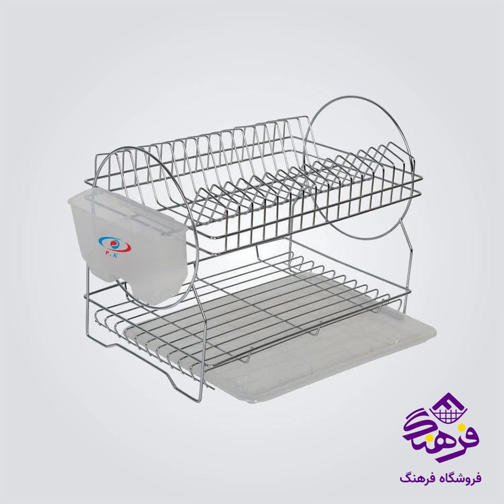 جاظرفی 2طبقه استیل پیشتاز کاوه مدل نسترن 254