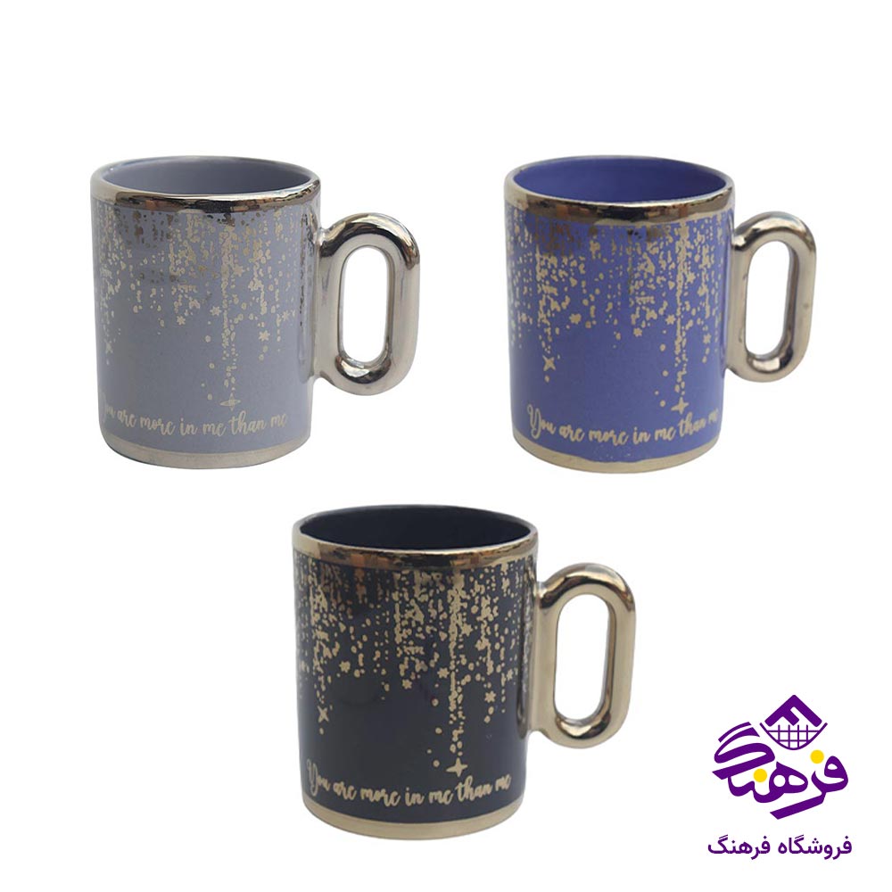 لیوان سرامیک چند مدل داخل رنگی