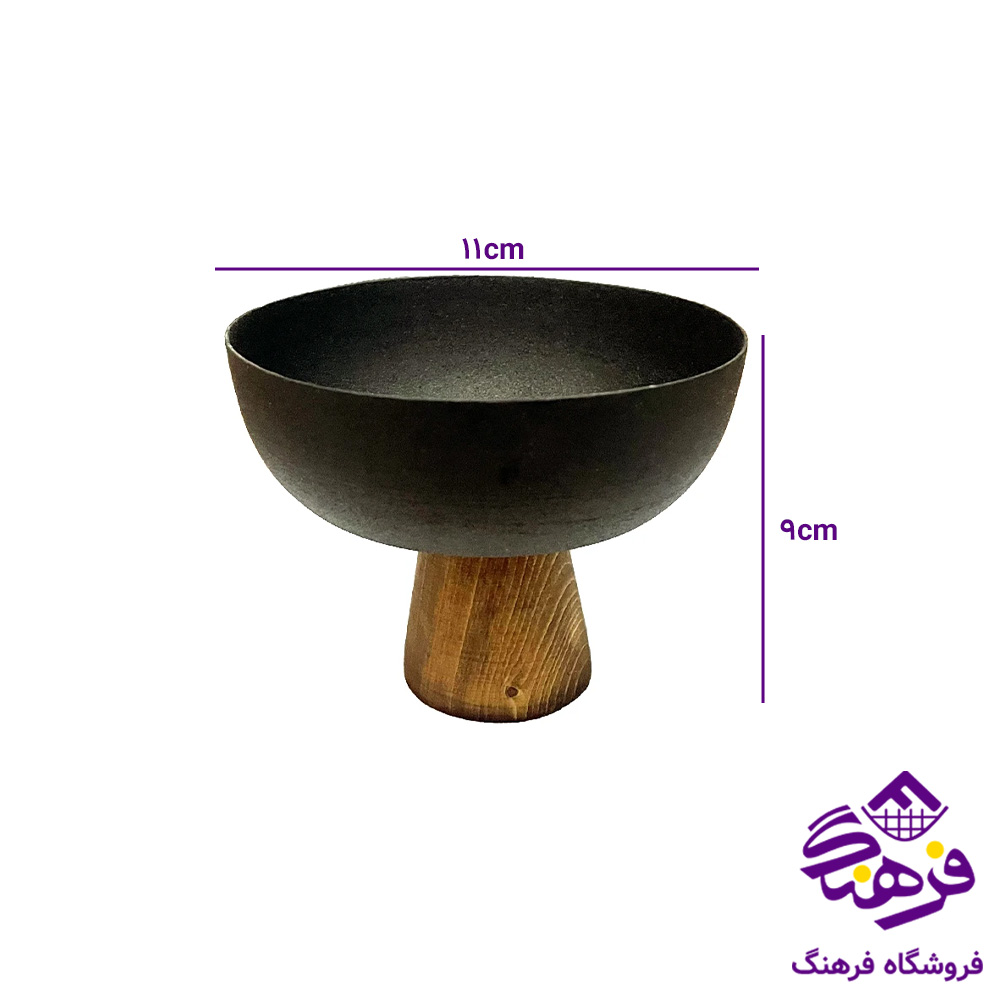 پیاله رایکا پایه چوبی