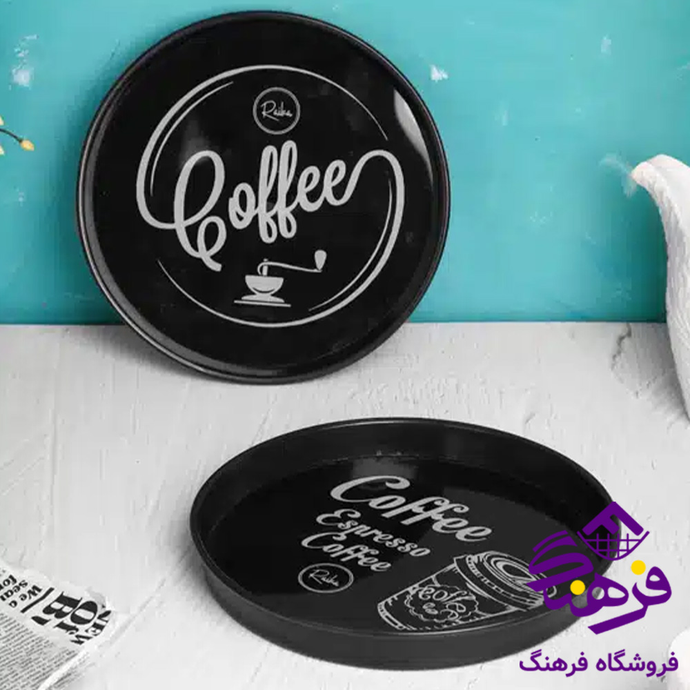 سینی رایکا کف شیشه گرد کوچک