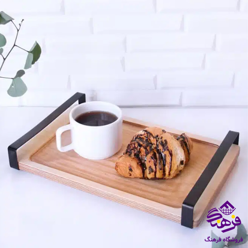 سيني رايکا چوبي طرح سنگ دسته فلزي