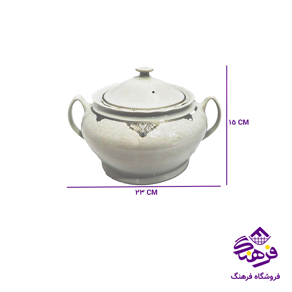 سوپ خوری چینی پارس پلاتین گرد 1803 (2 عددی)