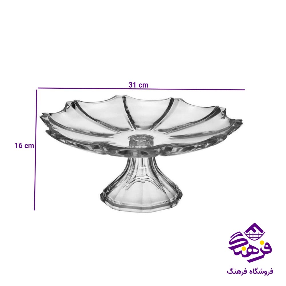 شیرینی خوری پایه دار بلور زنگان مدل سیسیلی 2008 Offer 
