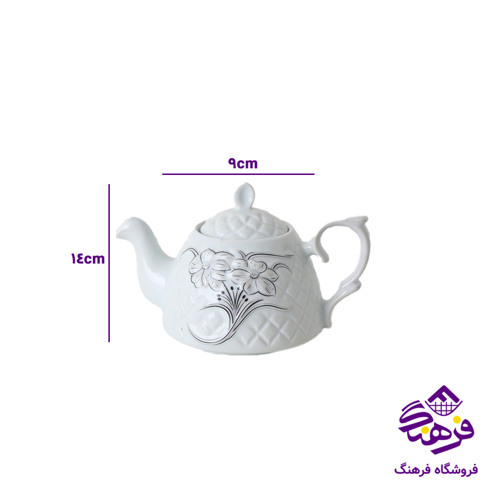 قوری روکتری گل برجسته 245 . 308 24دک
