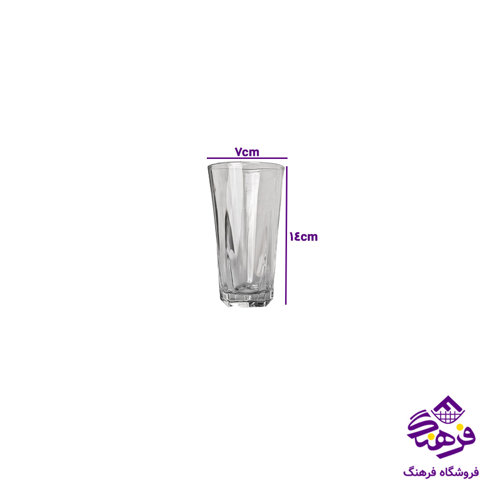 لیوان گوتیک بلند کادو زنگان 6دک 1141