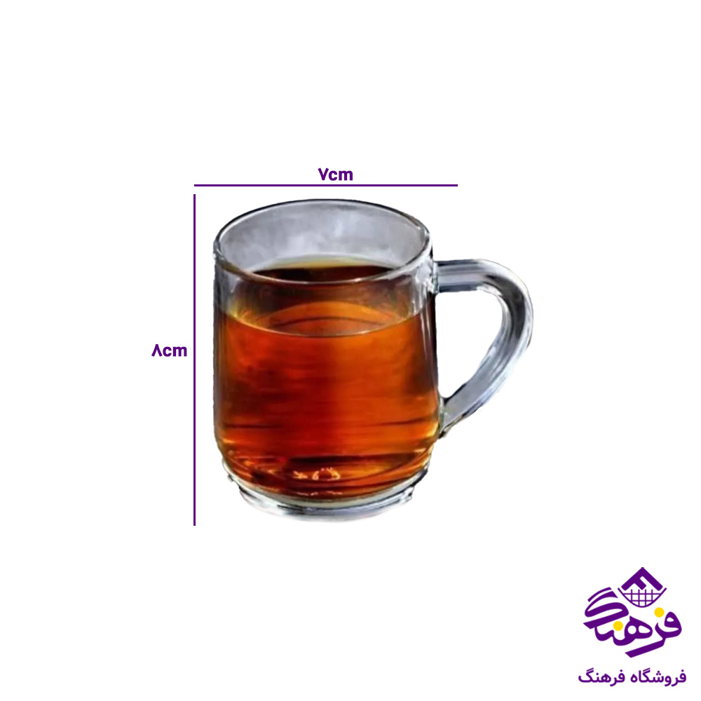 نیم لیوان راشل دسته دار کادو زنگان 1404 8دک