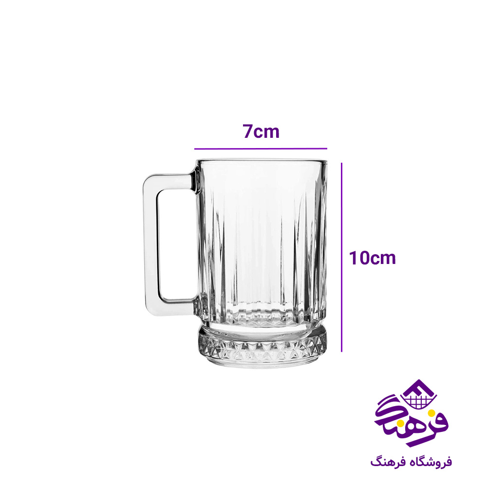 لیوان ارغوان دسته دار کادو زنگان 1426 (6دک)
