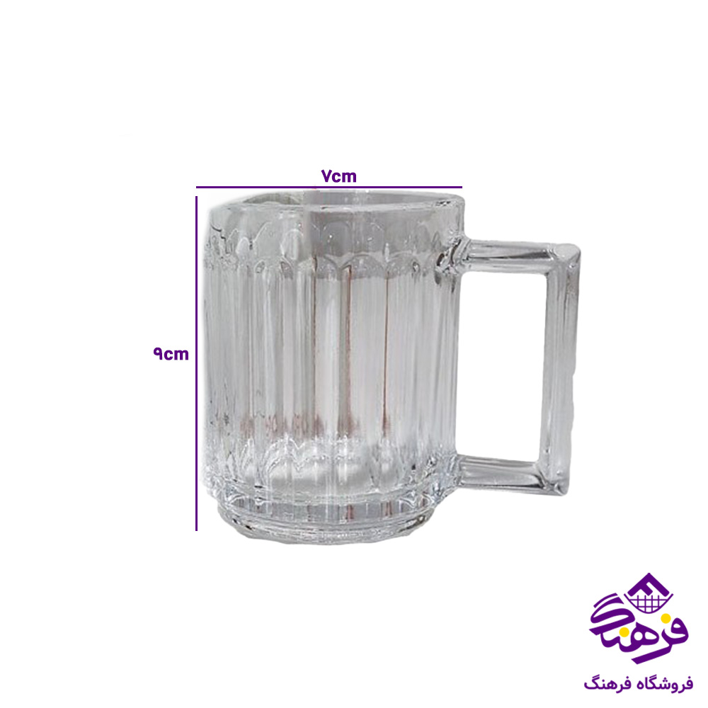 لیوان کلاسیک دسته دار کادو زنگان 6دک 1441
