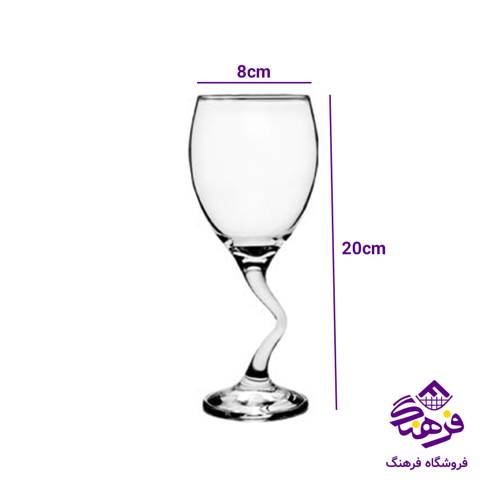 جام گیلاس رزیلا کادو بلور کاوه