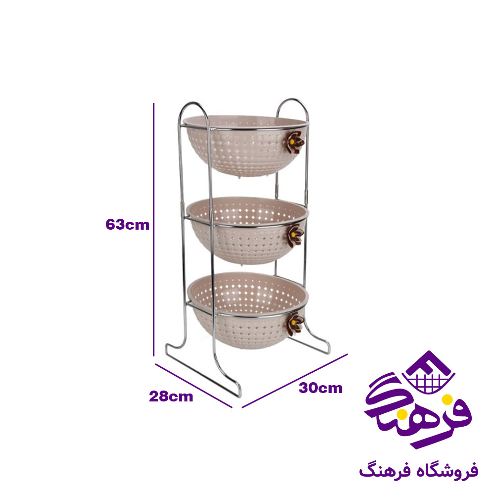 جا سيب زميني پياز هومکت 3طبقه مايا گرد