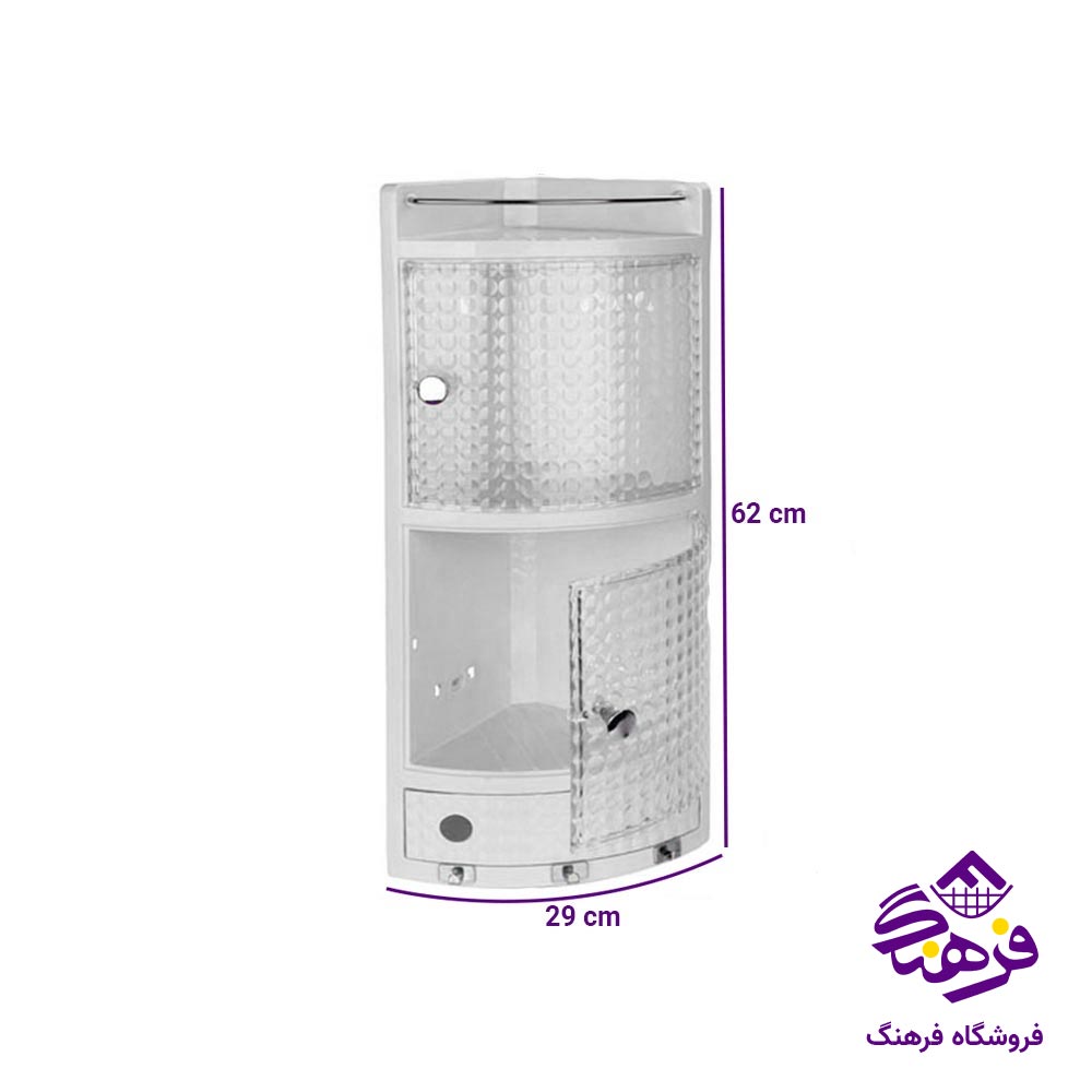 استند حمام 2 درب هومکت مدل تیارا 4141