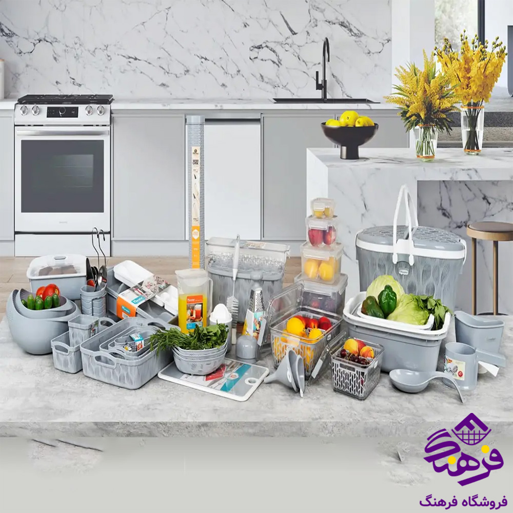 جهیزیه فلورا 110پارچه طوسی هومکت 3442