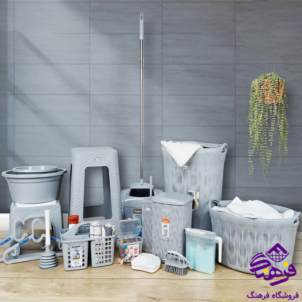 جهیزیه فلورا 110پارچه طوسی هومکت 3442