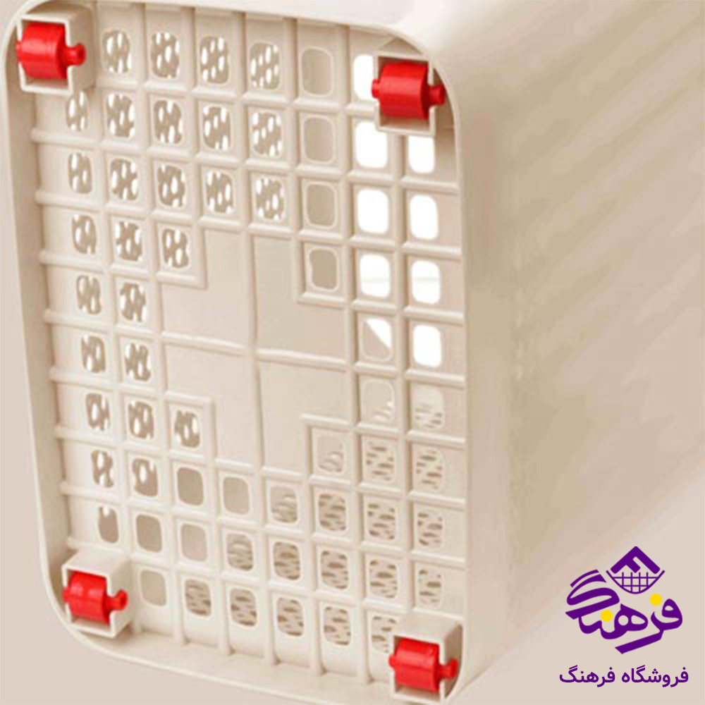 سبد رخت مستطیل کوچک چرخدار طرح مایا هوم کت