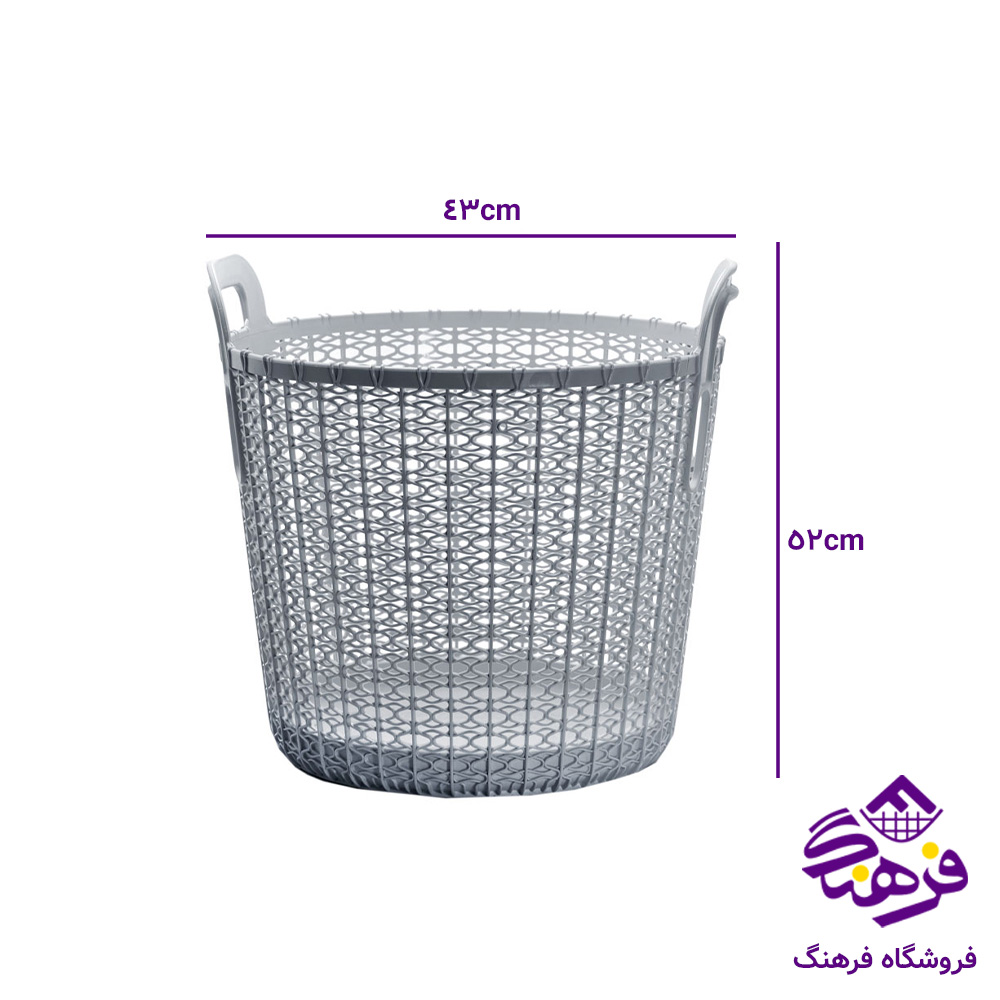 سبد رخت بزرگ آلتینا طرح روشا هوم کت