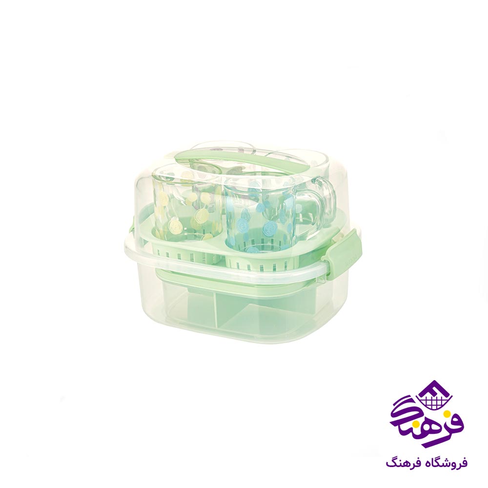 ست چای خوری 4 نفره مسافرتی لیمون
