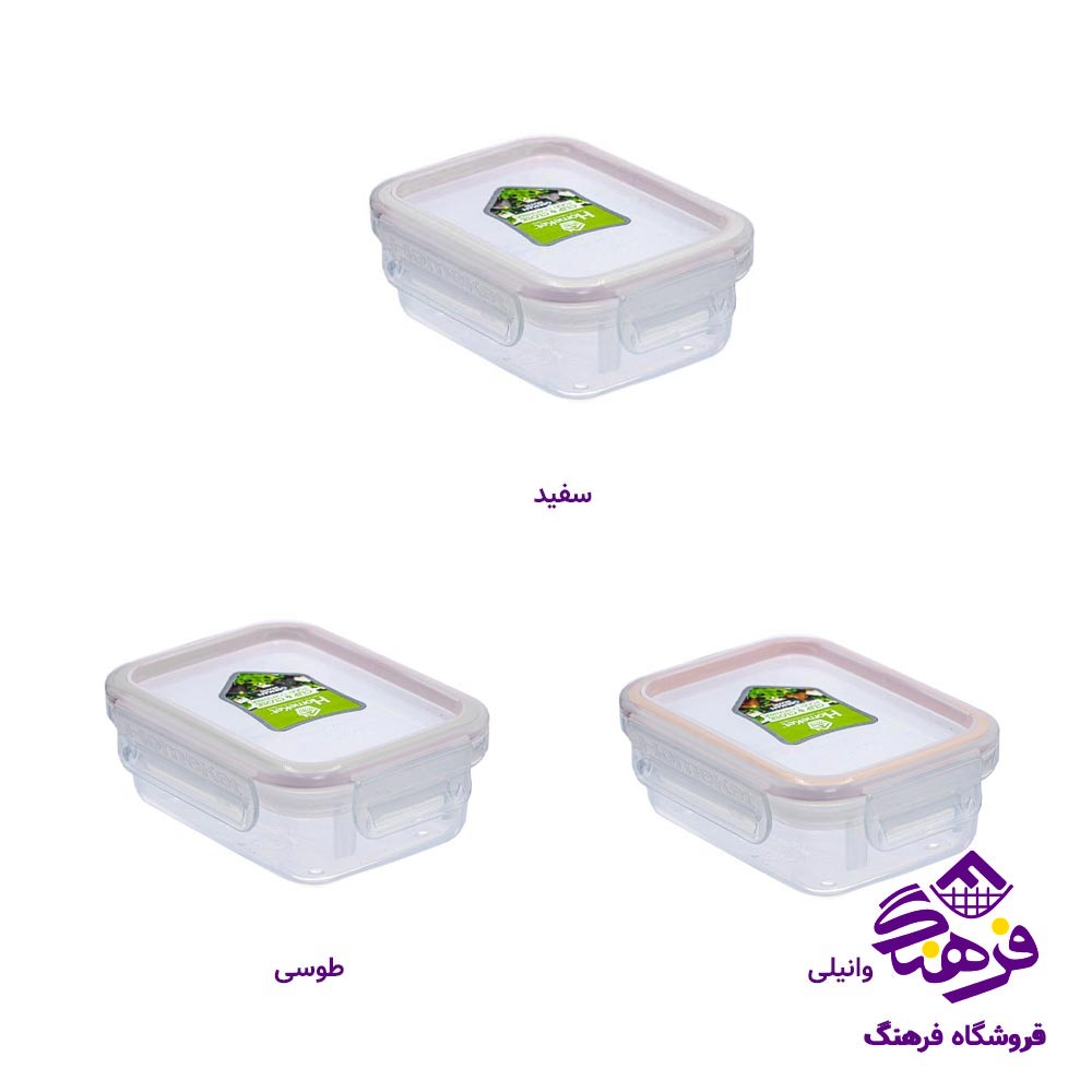 ظرف فریزری مستطیل هومکت کد 3432 (340 میل)