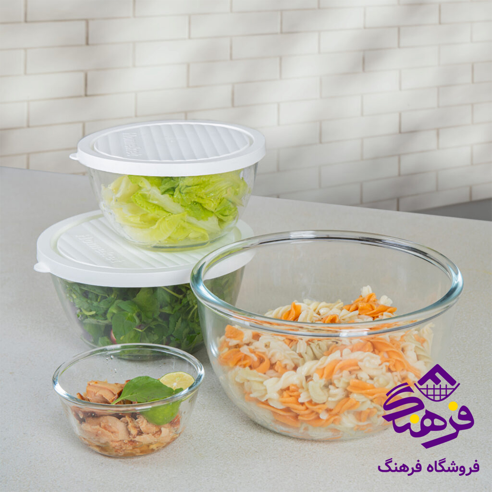 کاسه هومکت شیشه ای دربدار 1