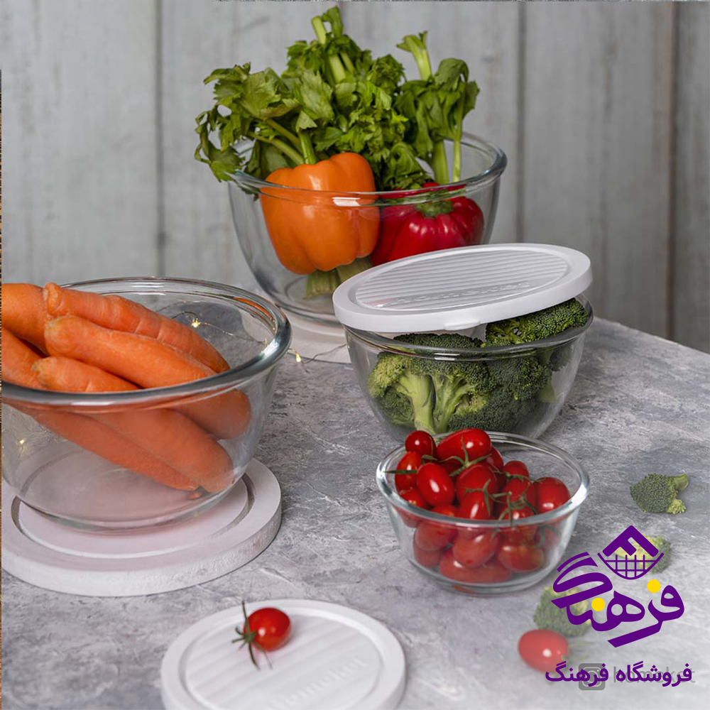 کاسه هومکت شیشه ای دربدار 1