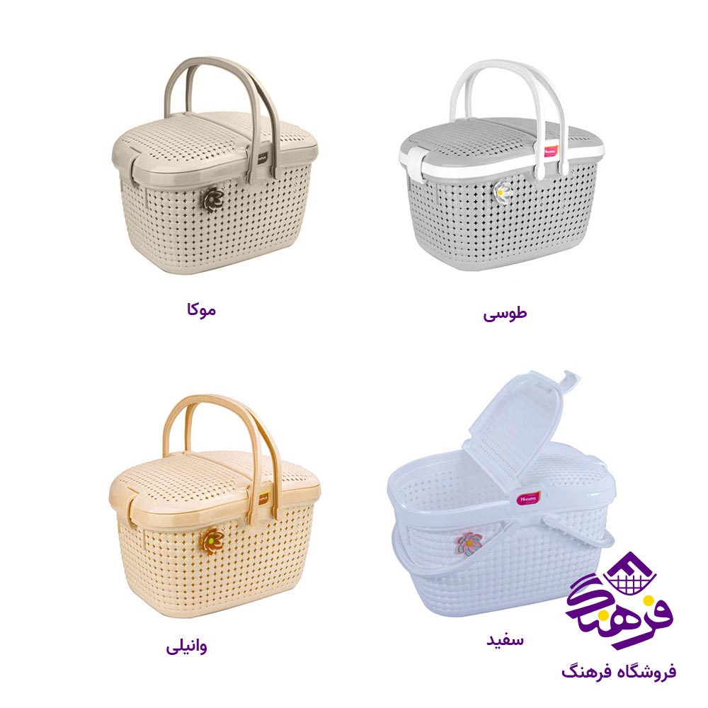 سبد پیک نیک 2 درب هومکت مدل مایا سایز کوچک کد 3108