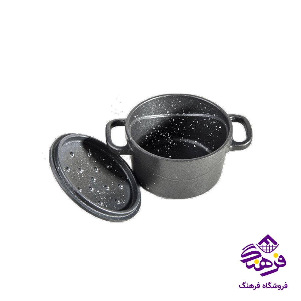 سرویس قابلمه چدن 8 پارچه نالینو مدل Fico با جعبه چوبی