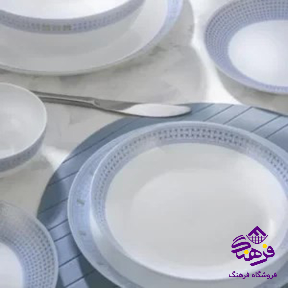 سرويس 26پارچه ديوالي هرمس بنفش گلدن اپال