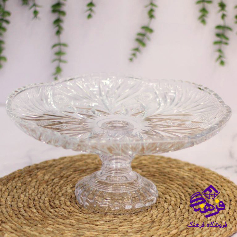 قاب شیرینی ارامیس پایه دار کادو نوری (4دک)