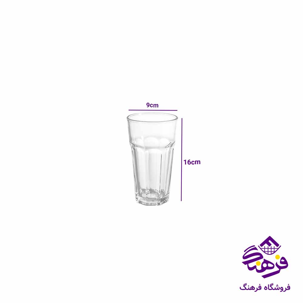 لیوان مدل کیوتو430 بلور کاوه ( 1 عددی)