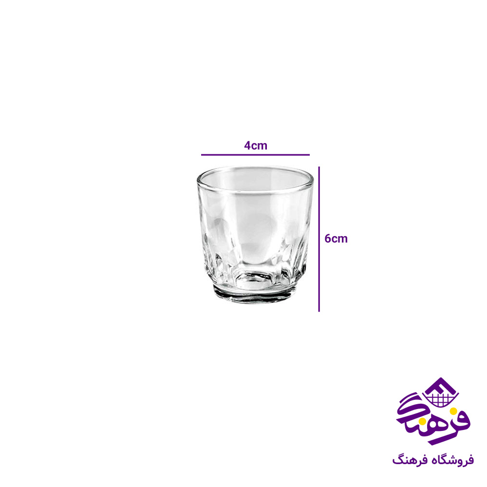 نیم لیوان عینکی4 شیرینگ کاوه (12دک)