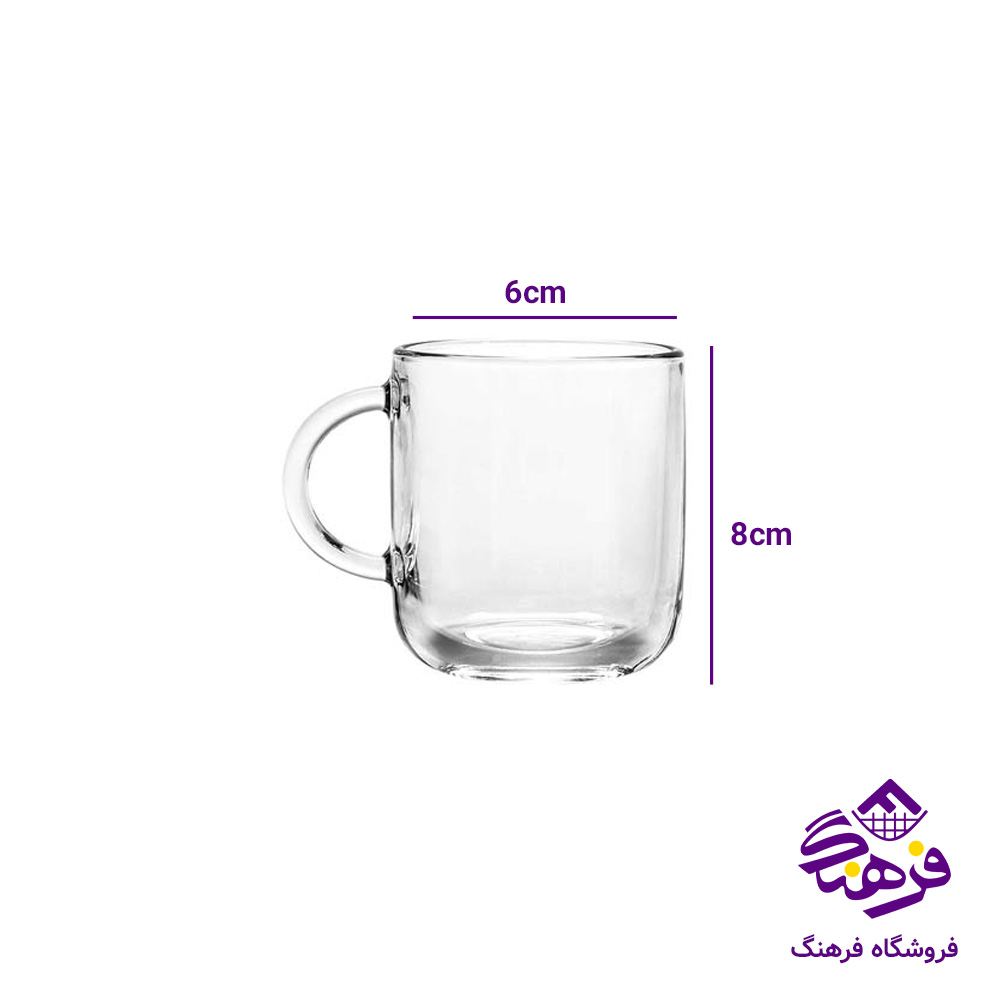 نیم لیوان کارینا دسته دار کادو کاوه