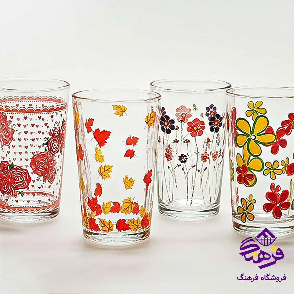 لیوان کلاسیک چاپی فله کاوه (36عددی)