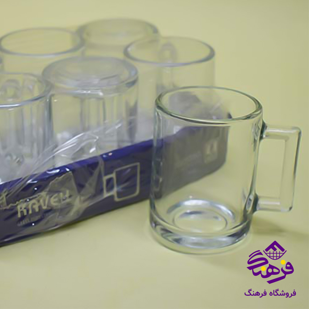 استکان نیوزلند دسته دار شیرینگ کاوه (12دک)