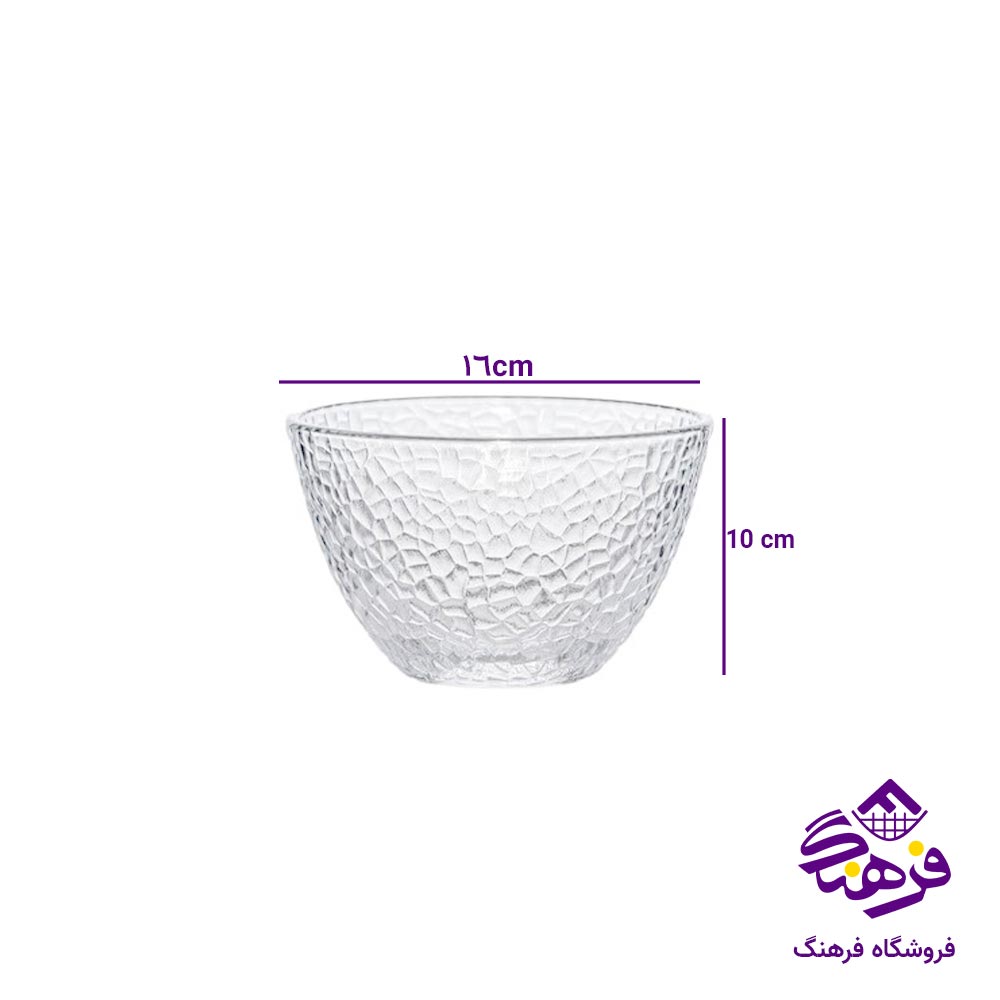 سالاد خوری بلور زنگان مدل اوین 4006 ( 2عددی )