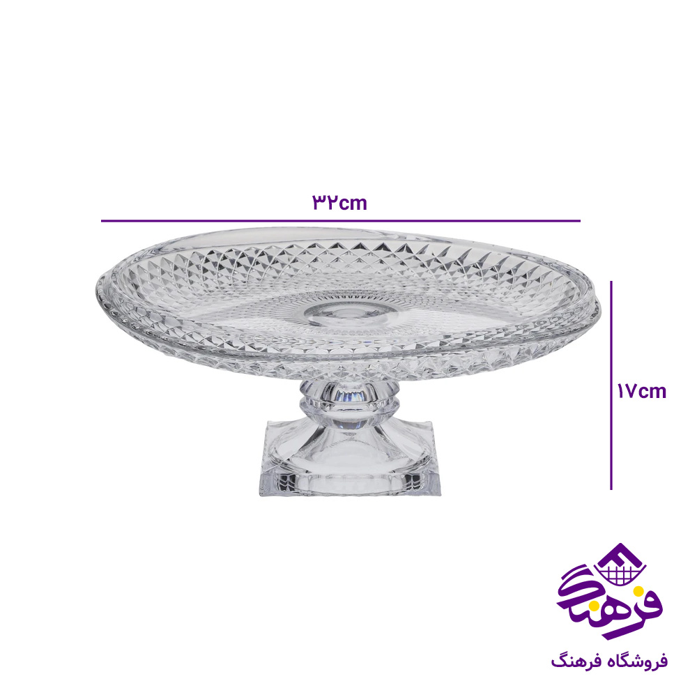 قاب شیرینی مدوزا پایه دار کادو نوری (4دک)