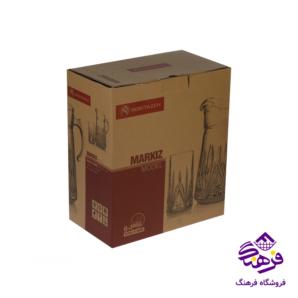 پارچ و لیوان مارکیز کادو نوری (4دک)